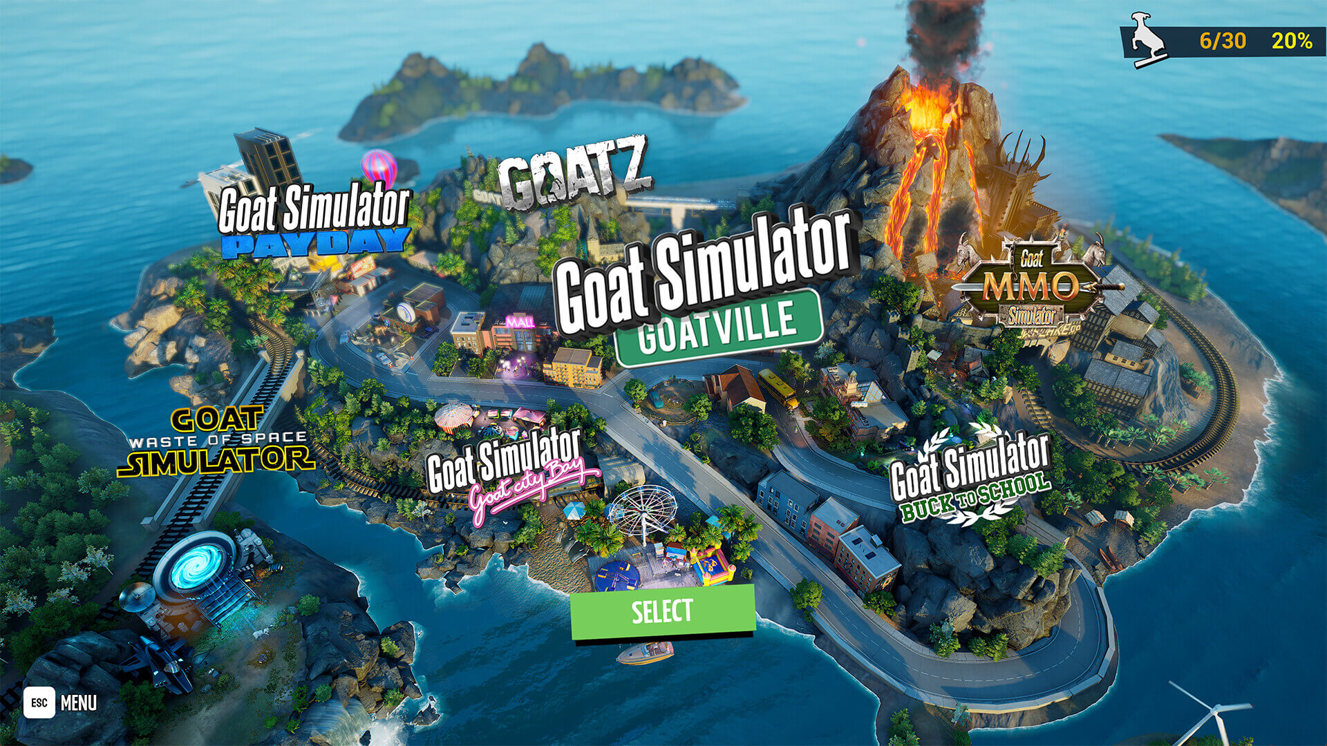 Goat Simulator: Remastered Screenshot Image