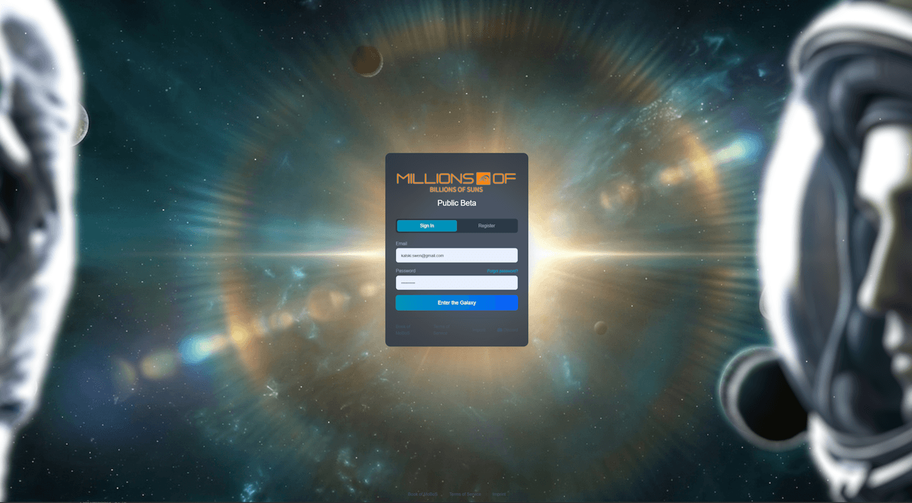 Millions of Billions of Suns Banner Image