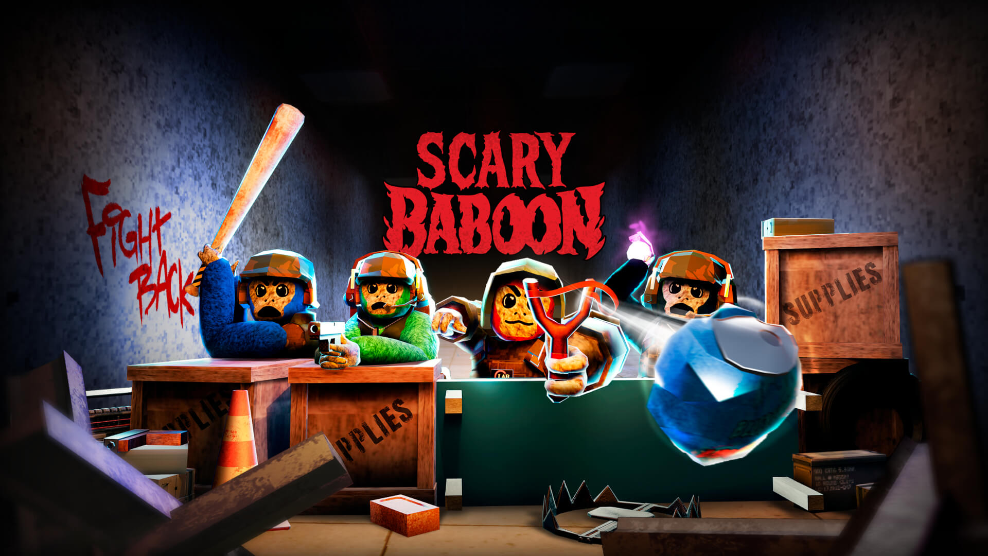 Scary Baboon Fight Back Update Banner Image