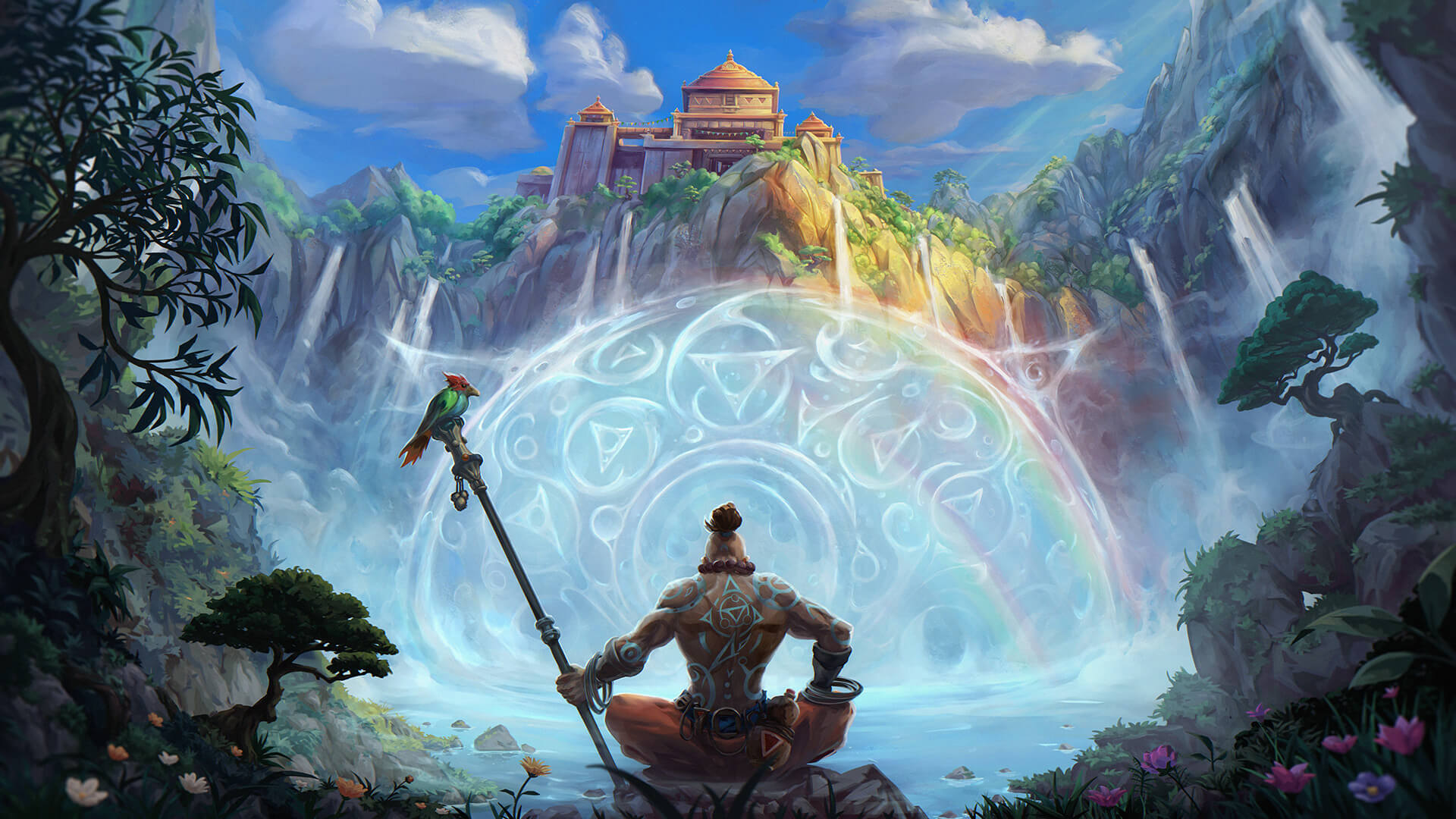 Tibia Monk Banner