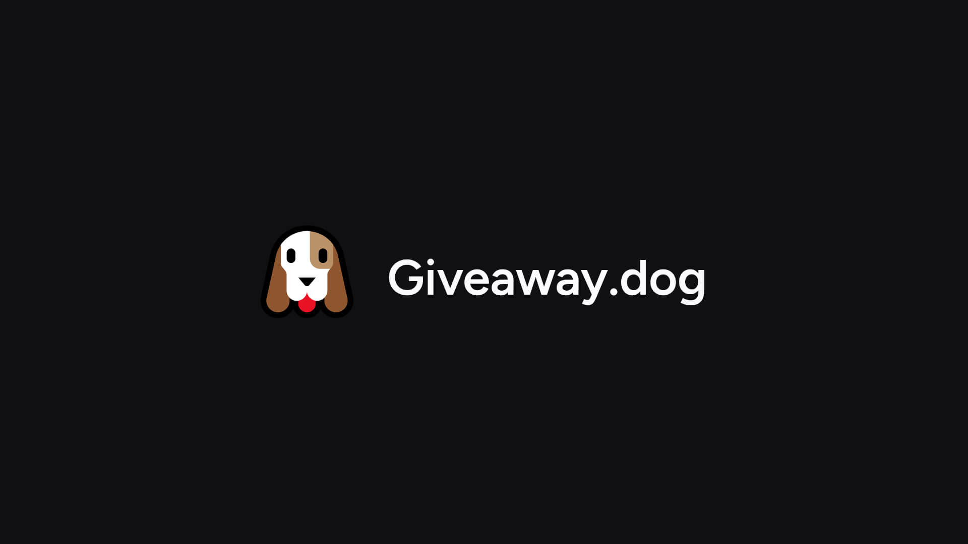 Giveaway Dog Logo Image